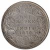Image 1 : Silver One Rupee Coin of Victoria Empress of Calcutta Mint of 1879.
