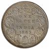 Image 1 : Silver One Rupee Coin of Victoria Empress of Bombay Mint of 1883.