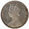Image 2 : Silver One Rupee Coin of Victoria Empress of Bombay Mint of 1884.