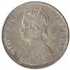 Image 2 : Silver One Rupee Coin of Victoria Empress of Bombay Mint of 1888.