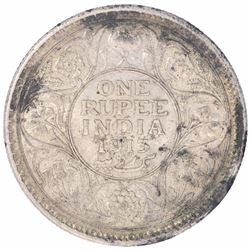 Silver One Rupee Coin of King George V of Bombay Mint of 1913.