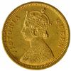 Image 2 : Gold One Mohur Coin of Victoria Queen of Calcutta Mint of 1862.