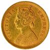 Image 2 : Gold One Mohur Coin of Victoria Queen of Calcutta Mint of  1882.