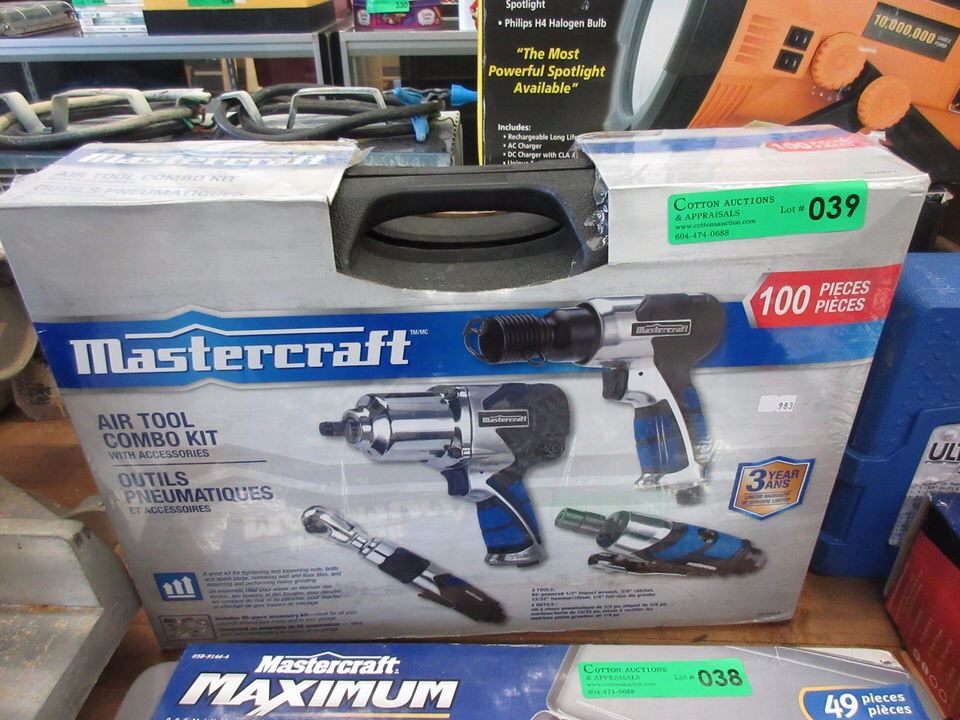 New Mastercraft air tool combo kit