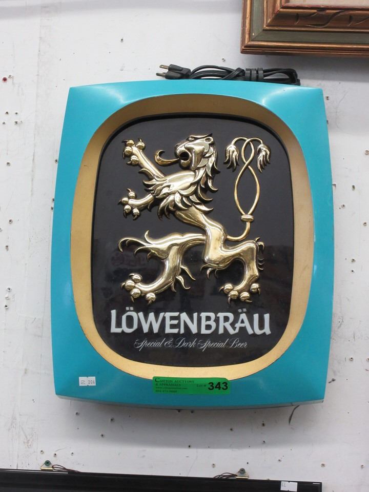 Vintage Lowenbrau Beer light up sign