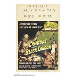 Creature From the Black Lagoon (Universal International, 1954). Window Card (14" X 22")