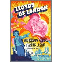 Lloyds of London (20th Century Fox, 1936). (40"X 60") Silk Screen
