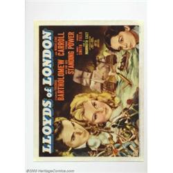 Lloyds of London (20th Century Fox, 1936). (1) Title Card and (3) Scene Cards (11" X 14")