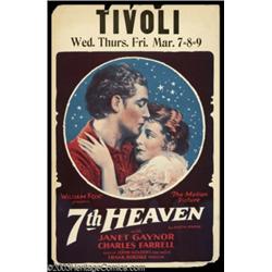 Seventh Heaven (Fox, 1927). Window Card (14" X 22")