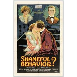 Shameful Behavior (Preferred Pictures, 1926). One Sheet (27" X 41")