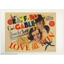 Love On the Run (MGM, 1936). Title Card (11" X 14")