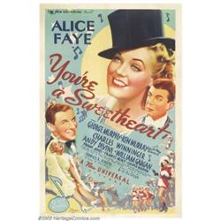 You're a Sweetheart (Universal, 1937). One Sheet (27" X 41")