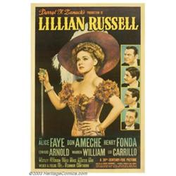 Lillian Russell (20th Century Fox, 1940). (40" X 60") Photo Gelatin