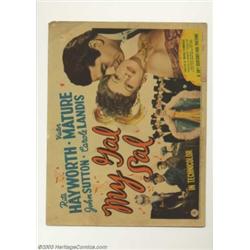 My Gal Sal (20th Century Fox, 1942). (1) Title Card and (1) Scene Card