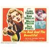 Image 1 : The Bad and the Beautiful (MGM, 1950). Half Sheet (22" X 28")