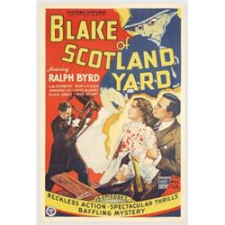 Blake of Scotland Yard (Victory Pictures, 1937). One Sheet (27" X 41")