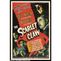 The Scarlet Claw (Universal, 1944). One Sheet (27" X 41")