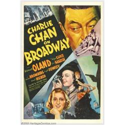 Charlie Chan on Broadway (20th Century Fox, 1937). One Sheet (27" X 41")