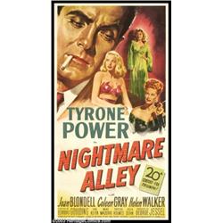 Nightmare Alley (20th Century Fox, 1947). Three Sheet (41" X 81")