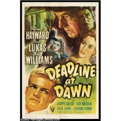 Deadline at Dawn (RKO, 1946). One Sheet (27" X 41")