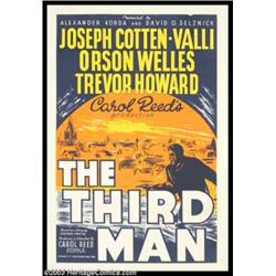 Third Man, The (British Lion Film, 1949). British One Sheet (27" 40")
