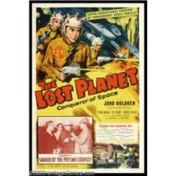 The Lost Planet (Columbia, 1953). One Sheet (27" X 41")
