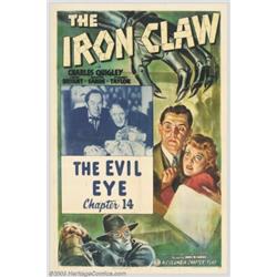 Iron Claw, The (Columbia, 1941). Chapter 14 "The Evil Eye" One Sheet (27" X 41")