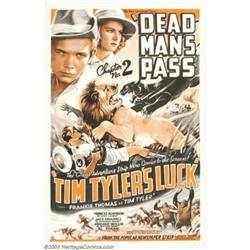 Tim Tyler's Luck (Universal, 1937). Chapter 2 "Dead Man's Pass" One Sheet (27" X 41")