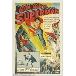 Atom Man vs. Superman (Columbia, 1950). One Sheet (27" X 41")