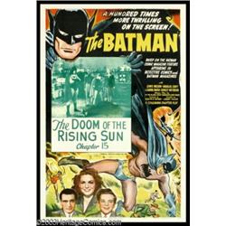 Batman, The (Columbia, 1943). One Sheet (27" X 41")