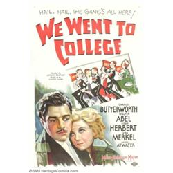 We Went to College (MGM, 1936). One Sheet (27" X 41")
