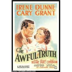 Awful Truth (Columbia, 1937). Style B One Sheet (27" X 41")