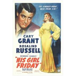 His Girl Friday (Columbia, 1940). One Sheet (27" X 41")