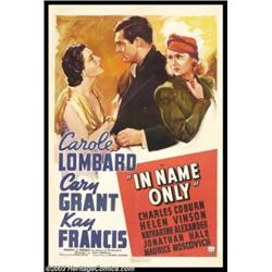 In Name Only (RKO, 1939). One Sheet (27" X 41")