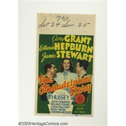 Philadelphia Story, The (MGM, 1940). Midget Window Card (8" X 14")