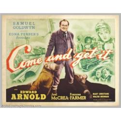 Come and Get It (United Artists, 1936). Half Sheet ( 22" X 28")