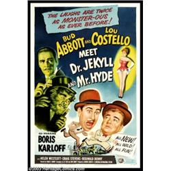 Abbott and Costello Meet Dr. Jekyll (Universal, 1953). One Sheet (27" X 41")