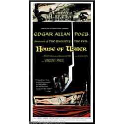 House of Usher (AIP, 1960). Three Sheet (41" X 81")