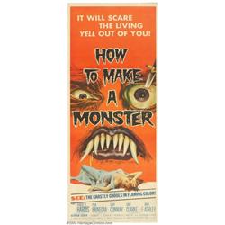 How to Make a Monster (American International, 1958). Insert (14" X 36")