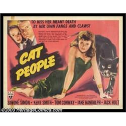 Cat People (RKO, 1942). Half Sheet (22" X 28")
