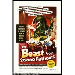 Beast From 20,000 Fathoms (Warner Brothers, 1953). One Sheet (27" X 41")