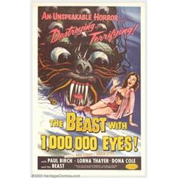 The Beast with 1,000,000 Eyes! (American Releasing Corp., 1955). One Sheet (27" X 41")