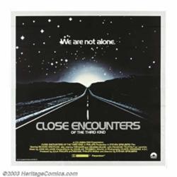Close Encounters of the Third Kind (Columbia, 1977). Six Sheet (81" X 81")
