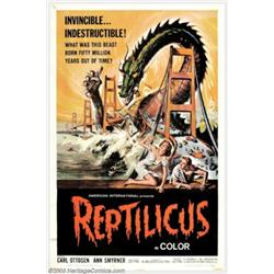 Reptilicus (American International, 1961). One Sheet (27"X 41")