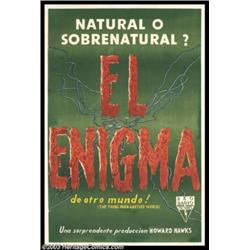 The Thing From Another World (RKO, 1951). Spanish One Sheet (29" X 43")