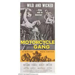 Motorcycle Gang (AIP, 1957). Three Sheet (41" X 81")