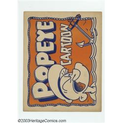 Popeye (Paramount, 1937). Lobby Card (11" X 14")