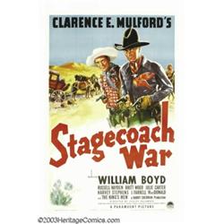 Stagecoach War (Paramount, 1940). One Sheet (27" X 41")