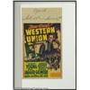Image 1 : Western Union (20th Century Fox, 1941). Midget Window Card (8" X 14")