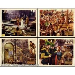 The Adventures of Robin Hood (Warner Brothers, R-1940s). (4) Lobby Cards (11" X 14")